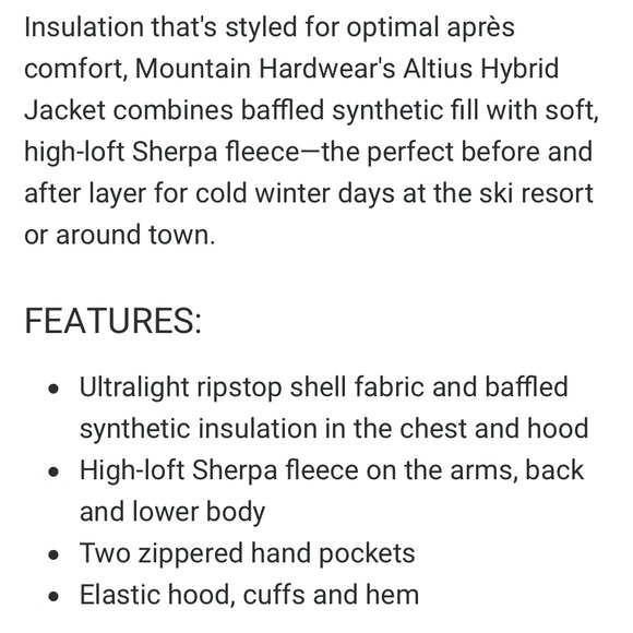 Mountain Hardware Altius hybrid jacket - Picture 12 of 13